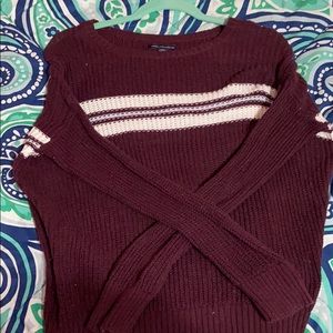 maroon american eagle sweater